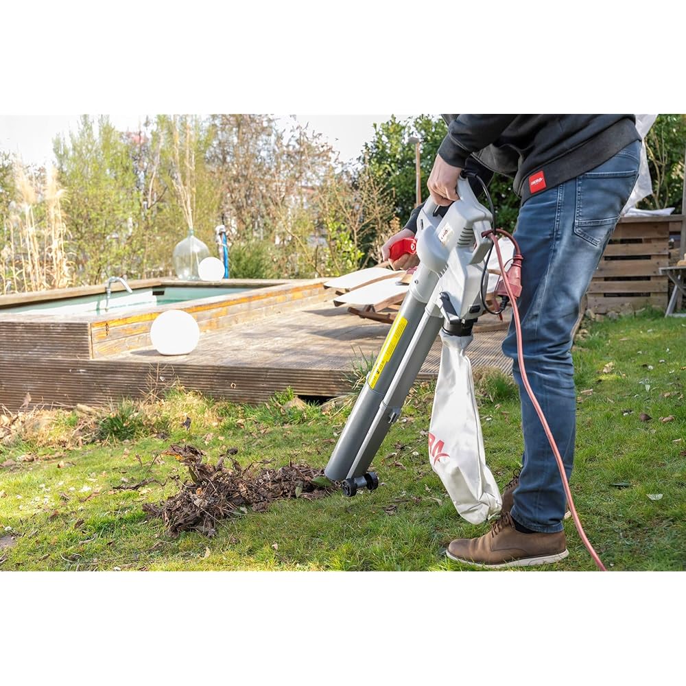 IKRA aspirateur-souffleur-broyeur électrique IBV 3000 3in1, Vitesse de soufflage 240 km/h, variateur de Vitesse : Jardin