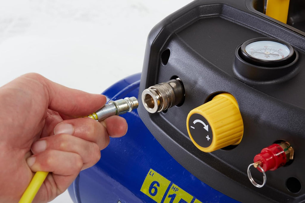 Michelin MBL6 Compresseur d'air portable sans huile cuve 6 L avec manomètre et kit d'accessoires