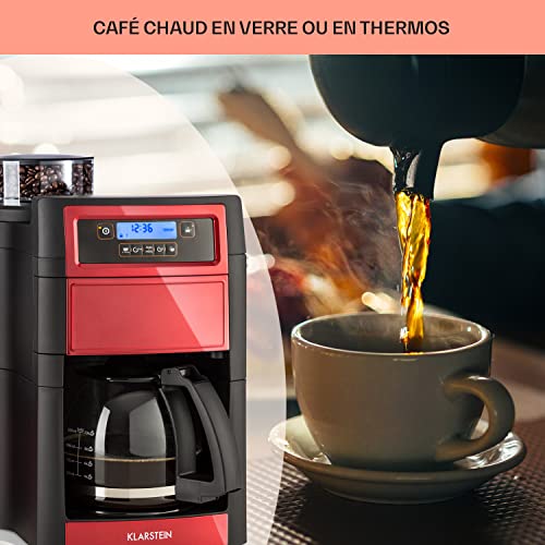Klarstein Cafetière à grain avec broyeur 1000W