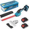 Cisaille Sculpte-Haie Electrique, Cisaille de jardin/ Taille-Herbes sans Fil 21V, Mini Taille-Herbes Taille Haie Electrique1500mAh*2, 2 Lames(42cm&15cm), Cisaille a Gazon Léger pour Coupe, Elagage : Jardin