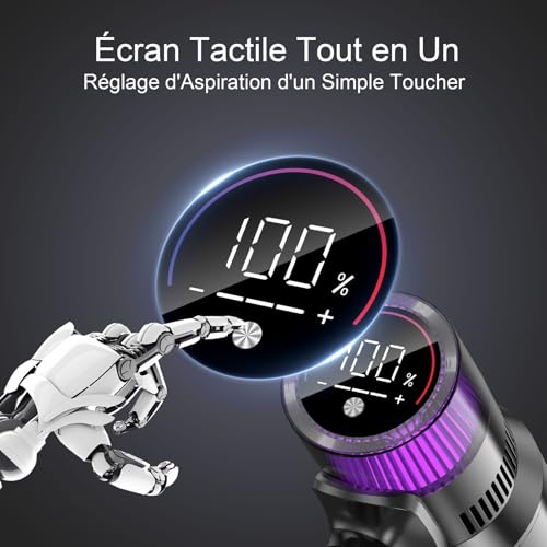 Vistefly V15s Max Aspirateur balai sans fil 580W
