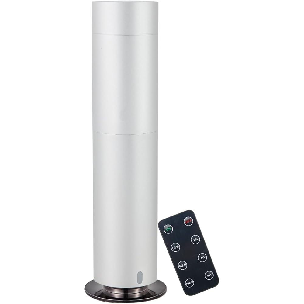 Flycross Diffuseur Huiles Essentielles, Diffuseur D'aromathérapie en Métal Durable, Couvrant 300㎡, 300ml Bouteille d'huile, Contrôle d'Application&Timer, pour Grande Piece, Bureau, Hotel, Le Argenté : Hygiène et Santé