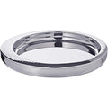 EDZARD Plateau de Service Alabama en Acier Inoxydable, Rond, diamètre 38 cm : Cuisine et Maison