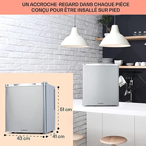 Klarstein Mini frigo de chambre 30L silencieux, réglable 5-15°C
