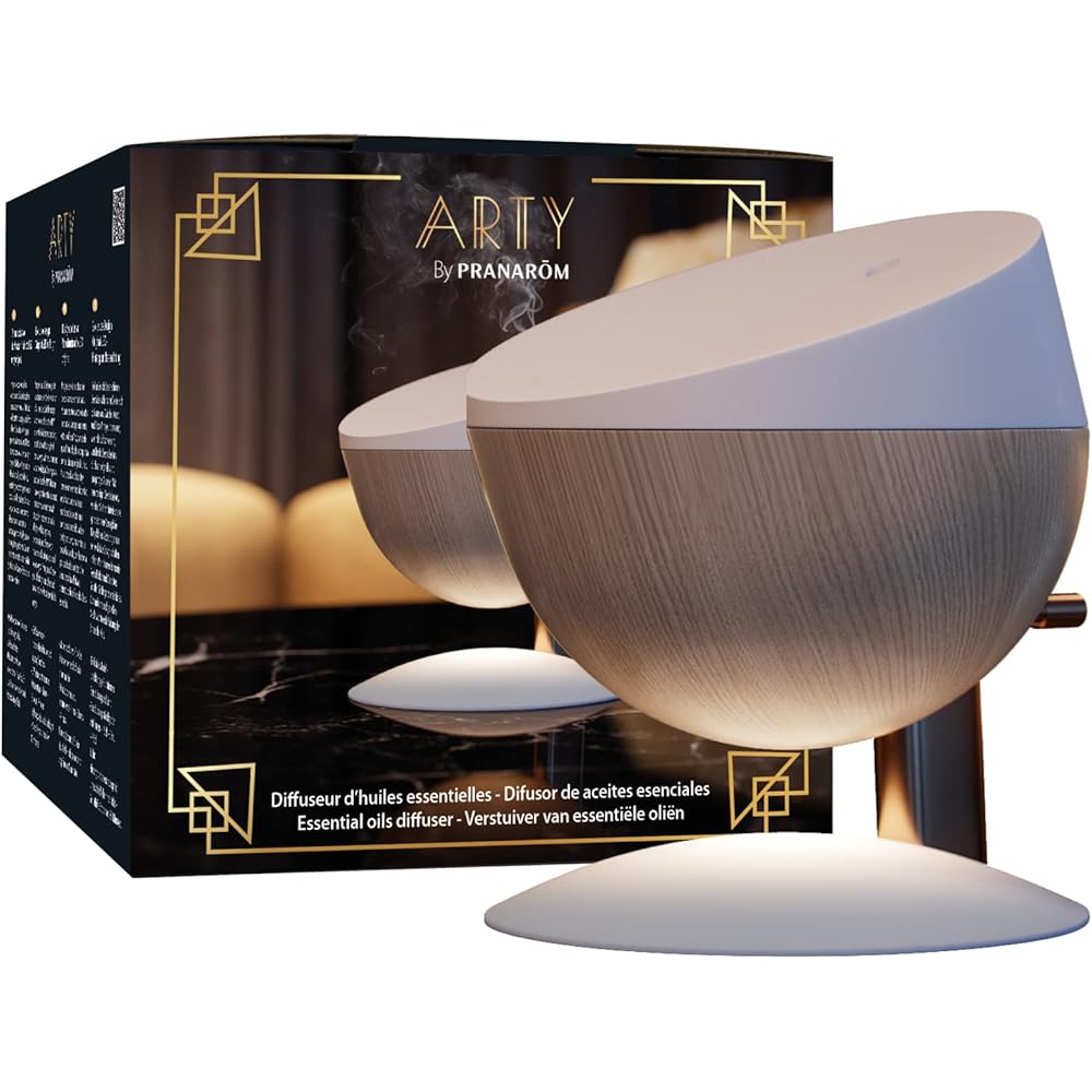 Pranarôm - Diffuseur Arty - Diffuseur ultrasonique - Design Exclusif Original : Hygiène et Santé