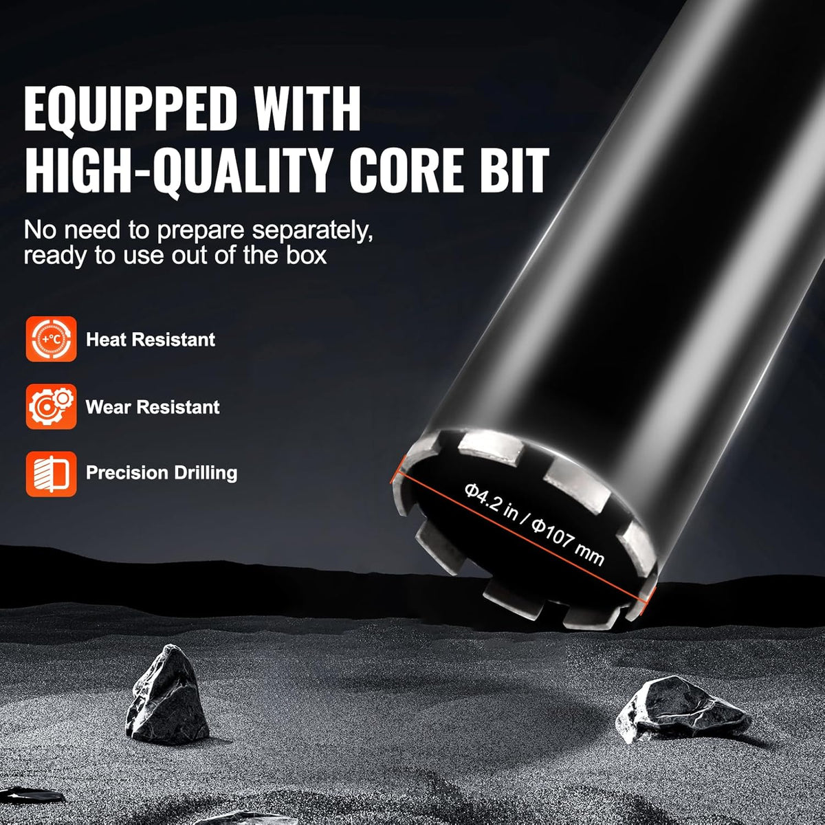 VEVOR Carotteuse à Diamant 3200W Ø 20-250mm