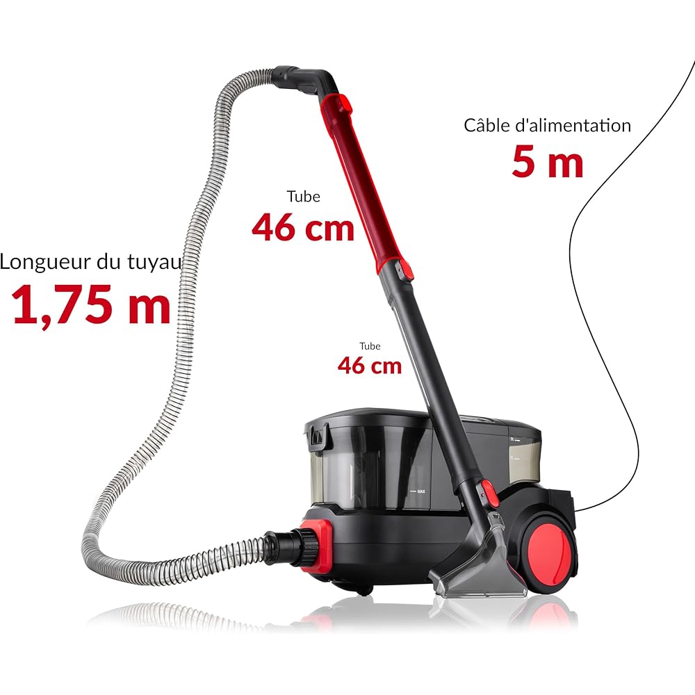 Lehmann LHOVW-8015 Prowash Aspirateur injecteur-extracteur 2000 W pour canapés tapis tissus d'ameublement et voiture