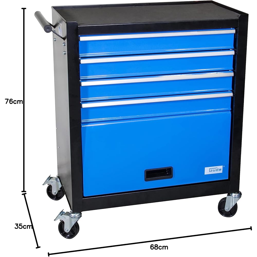 Güde Chariot d'atelier, Métal, Bleu, kompakt : Bricolage
