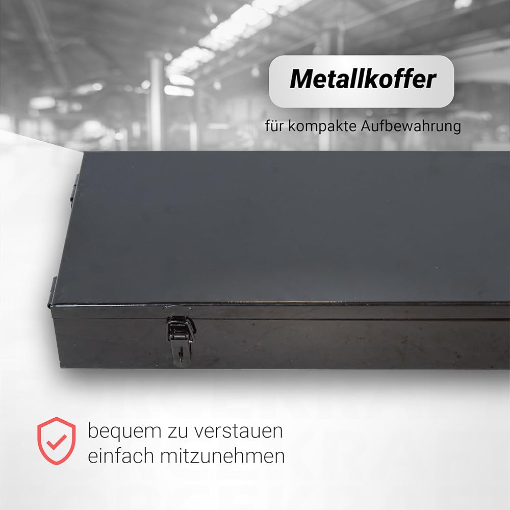 FORCEKRAFT FK-68263-5 Jeu de 26 douilles 3/4" et 1" avec coffret en métal : Autres