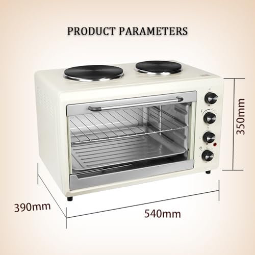 Mini four électrique 56L avec double plaque chauffante 2000W