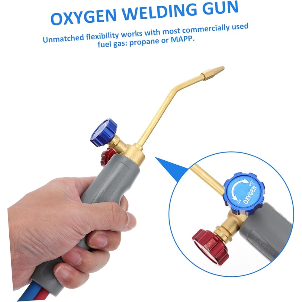 Angoily Chalumeau À Gaz – Mini-soudeur Pour Soudage À L'oxygène Avec Poignée Ergonomique : Bricolage