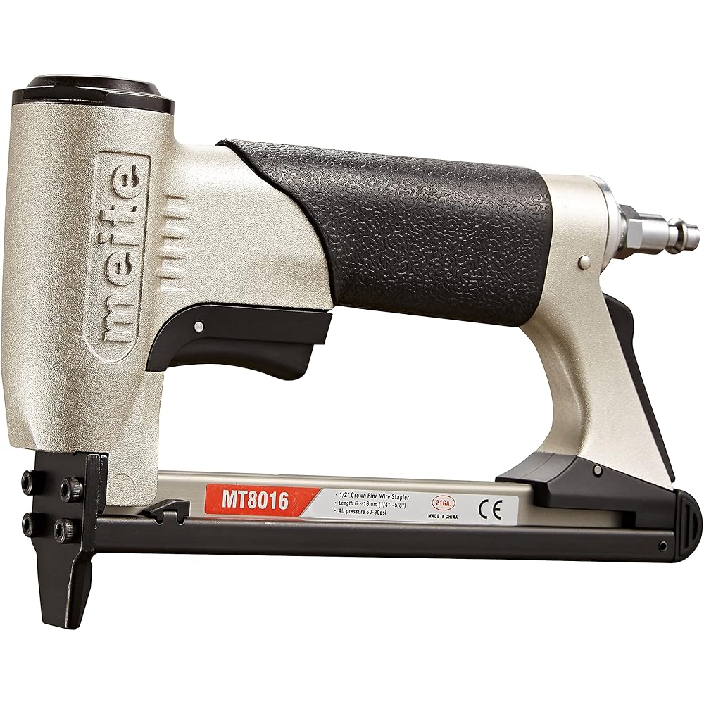 meite MT8016 Agrafeuse Pneumatique Type 80 Agrafeuse Tapissier – Agrafeuse à Air pour Menuiserie et Fabrication de Meubles, Compatible avec type 80/6 mm à 16 mm agrafes : Bricolage
