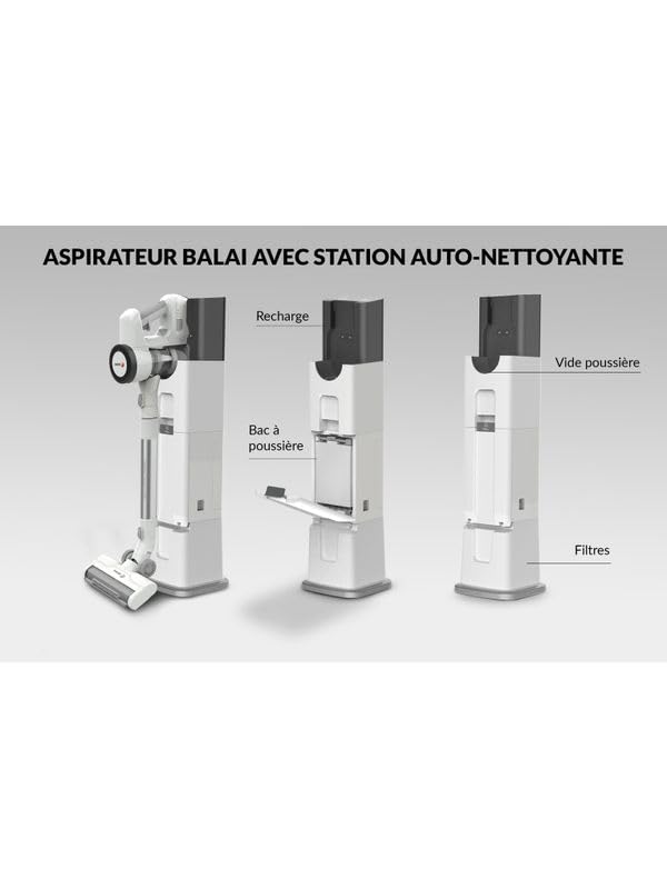 Fagor Aspirateur balai sans fil avec station de vidange