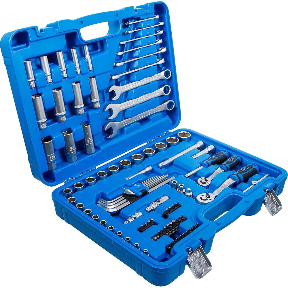 BGS 2299 | Jeu de douilles à six pans | 6,3 mm (1/4") / 10 mm (3/8") | pouces | 92 pièces : Bricolage