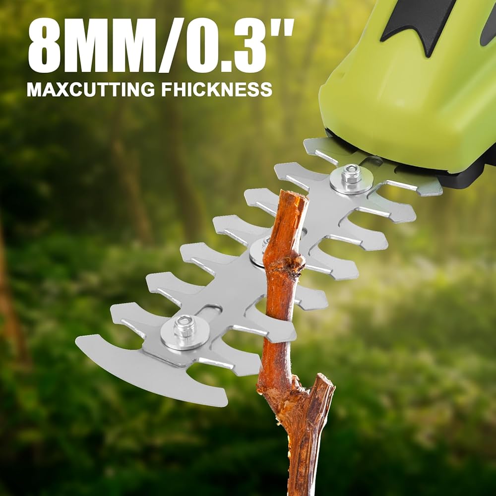 DEWINNER Coupe Bordure sans Fil, 2 en 1 Cisaille à Gazon 7.2V, Taille Haies sans Fil, Manche Long Télescopique Détachable 100cm, pour Couper Gazon/Buisson : Jardin