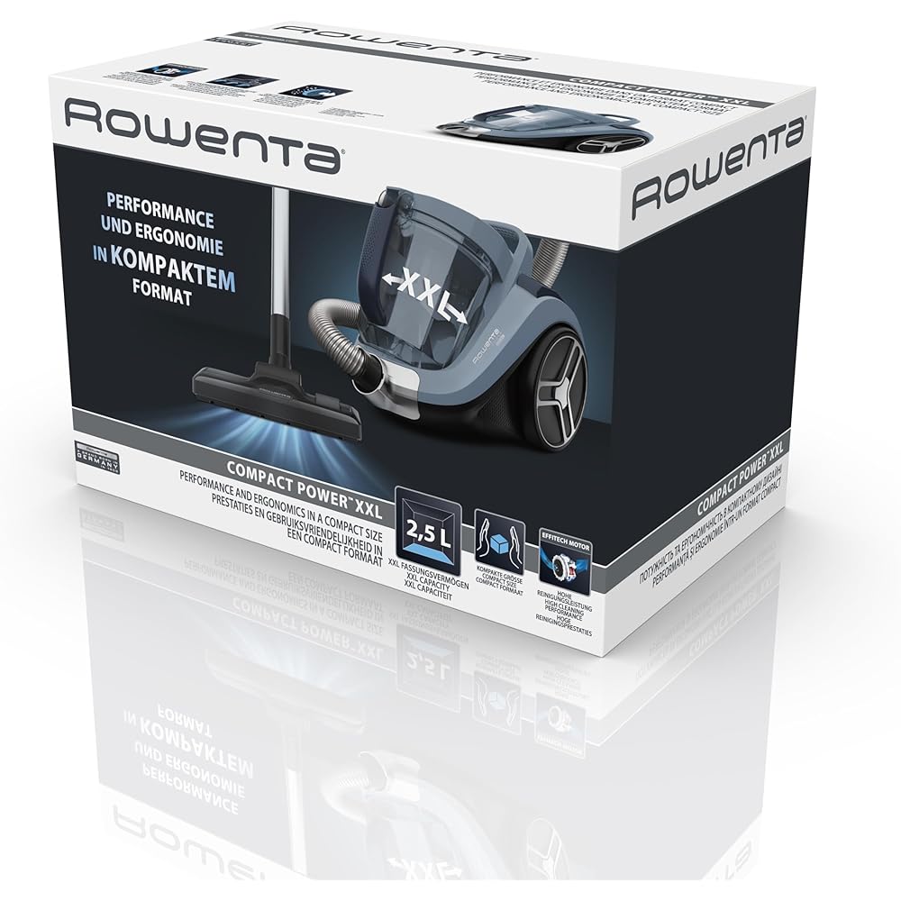 Rowenta Compact Power XXL Aspirateur sans sac,  Moteur haute efficacité,  2