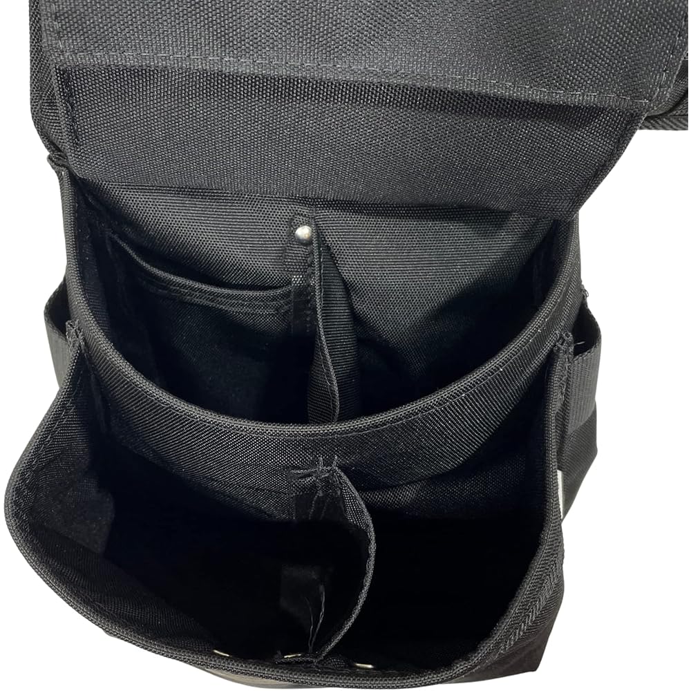 BOULDER BAG Ultimate Electrician's MAX Combo avec ceinture à outils de soutien dorsal confortable, boucle à dégagement rapide, ceinture à outils robuste, noir, (taille M de 71 à 81 cm), ceinture à : Bricolage