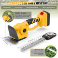 Taille-haie et cisaille à Gazon sans Fil 2 en 1, Cisaille à arbustes 60° réglable Compatible avec Dewalt 20V Batterie, Cisaille haie avec 2 Lames pour Tailler Les arbustes et l'herbe (sans Batterie) : Jardin