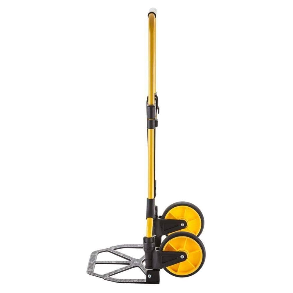 Chariot de manutention acier, pliable, base 49x28CM , capacité 90 kg. Dimensions ouvert : 50x45x98cm, plié : 49x6,5x73 cm. Roues 175x4,5 cm Caoutchouc. Poids 5,45 kg : Commerce, Industrie et Science