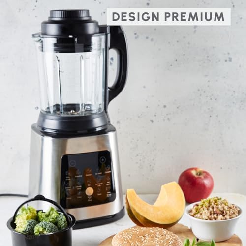 Moulinex Blender chauffant haute performance 1400W, 10 programmes