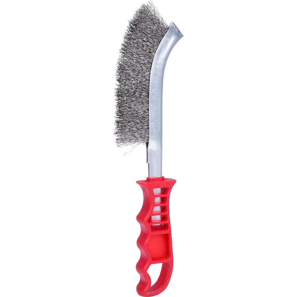 KS TOOLS 917.0779 - Caisse à Outils Complète en Coffret Douille et Accessoires en 1/4", 3/8" et 1/2" & Automobile Et Poids Lourds - Brosse Métallique Pour Frein à Tambour Brins Inox : Bricolage