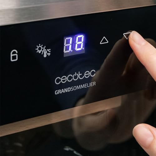 Cecotec Cave à vin Bolero GrandSommelier 2050 Inox 20 bouteilles