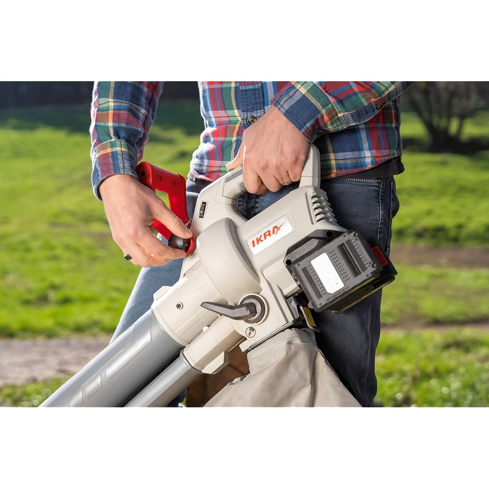 IKRA aspirateur souffleur de Feuilles à Batterie 3en1 IALS 2-20 INCL. 2X Batterie & Double Chargeur Rapide : Jardin