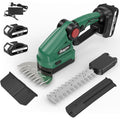ASUNCELL Sécateur et taille-haie sans fil 2 en 1, cisaille à gazon avec cisaille à arbustes et couteau à gazon (18 V, avec 2 batteries 3000 mAh et chargeur) Longueur de la lame : 22 cm (arbuste) / 13 : Jardin