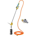 GLORIA Chalumeau à gaz Thermoflamm Bio Professional E+ Turbo Set – Puissant pour les grandes surfaces | Raccordement de bouteilles de gaz comprimé | Désherbeur/désherbeur | Avec réducteur de : Jardin