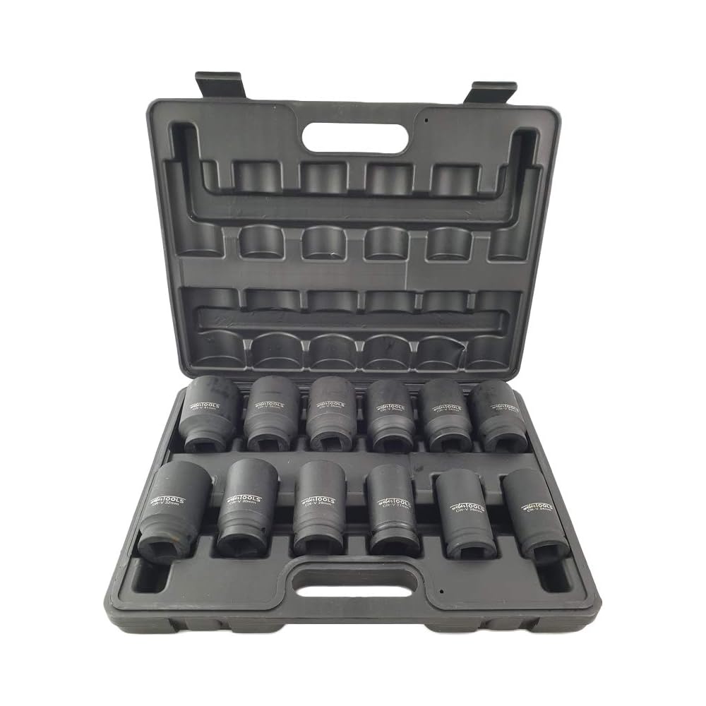 Jeu de 12 douilles pour clé à choc 3/4" 24-41 mm : Bricolage