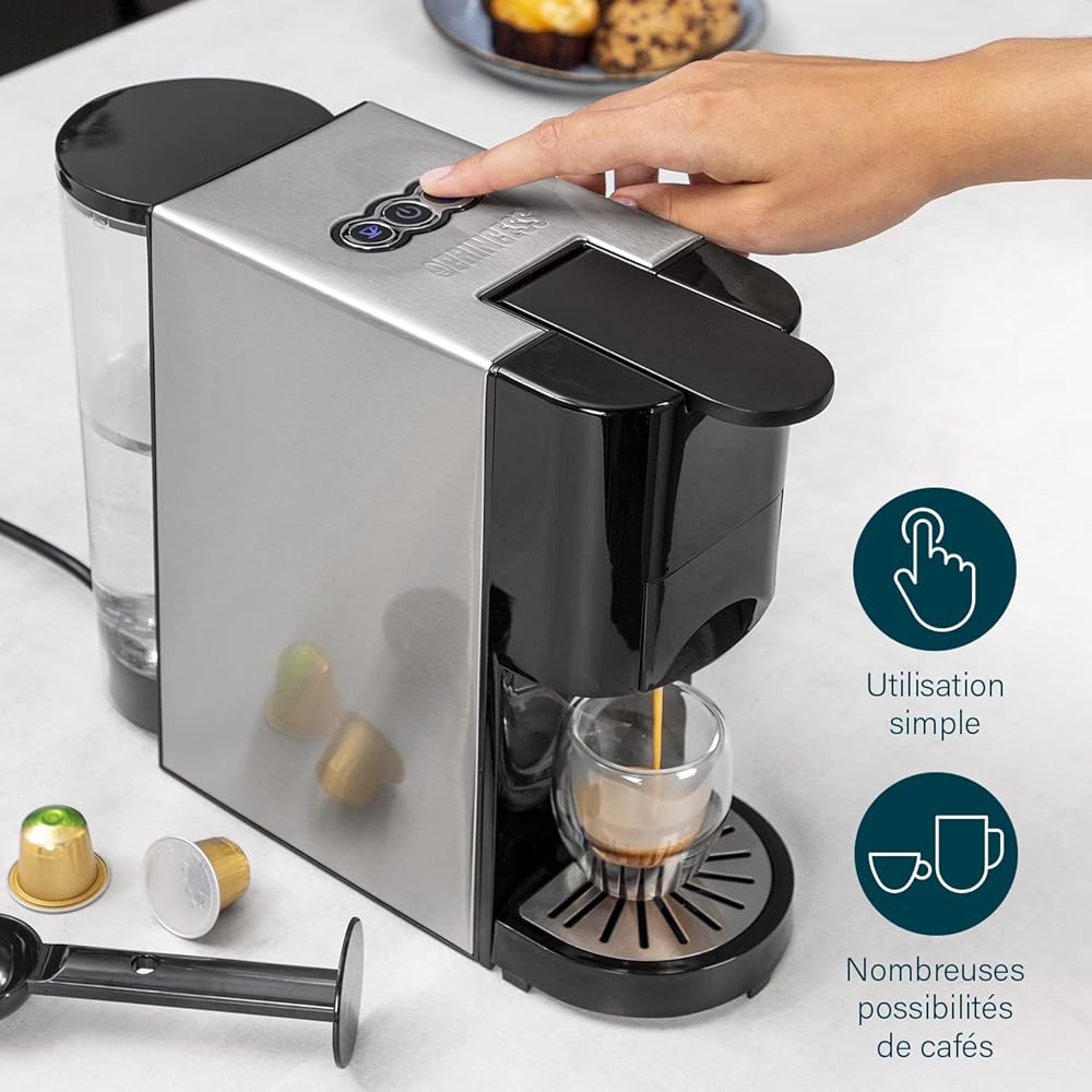 Princess Machine à Café Multi-capsules 4 en 1 1450W
