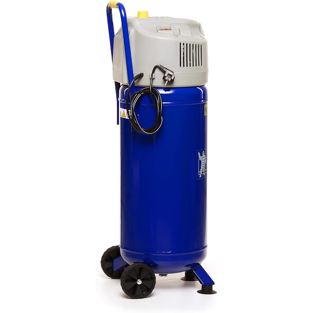 Michelin MVX50/2 Compresseur d'air vertical sans huile cuve 50 L avec manomètre
