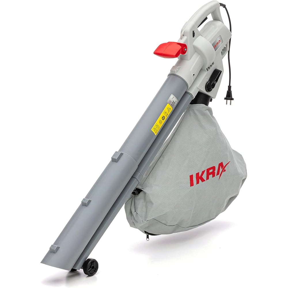 IKRA aspirateur-souffleur-broyeur électrique IBV 3000 3in1, Vitesse de soufflage 240 km/h, variateur de Vitesse : Jardin