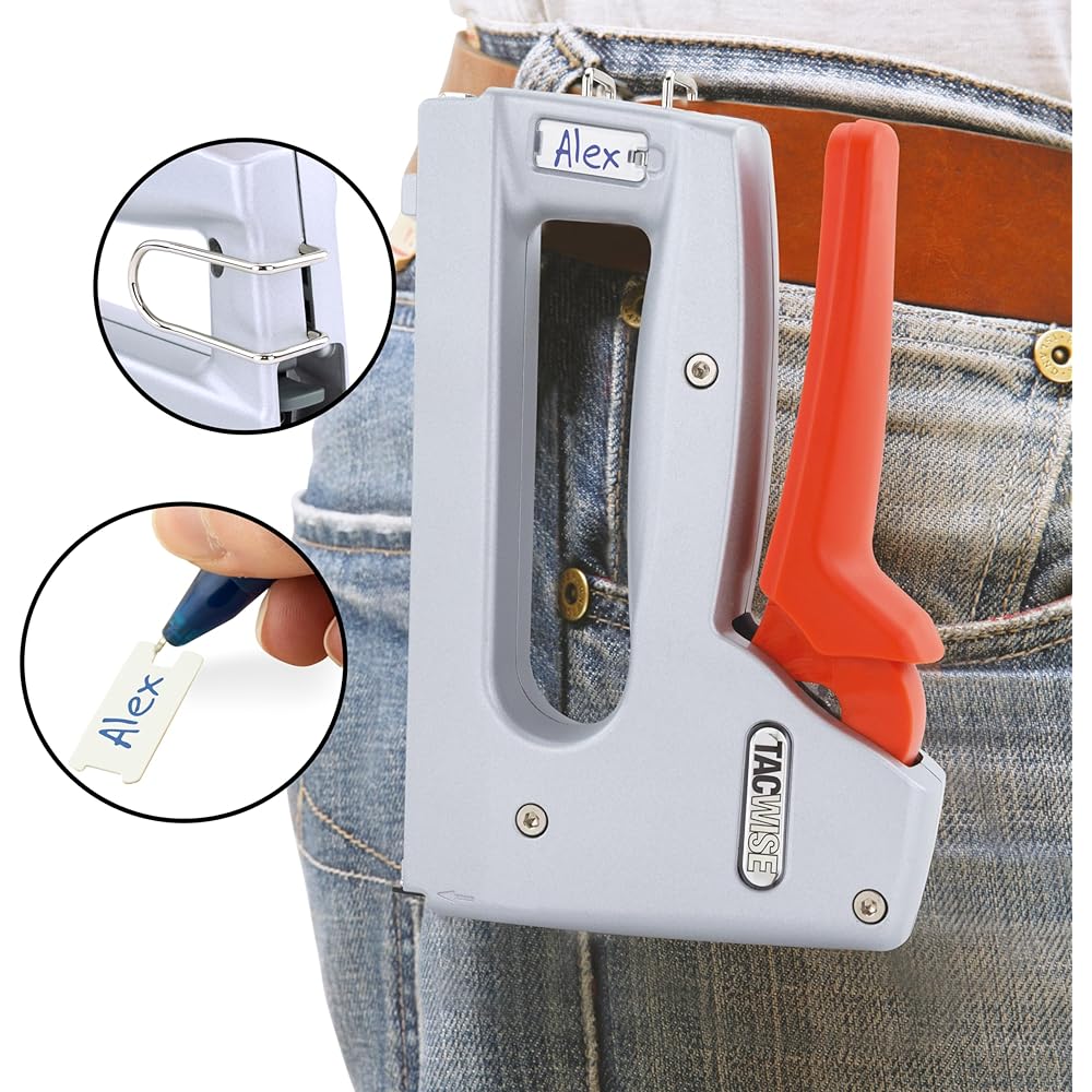 Tacwise 1787 Z-CT Duo Agrafeuse pour Câbles en Métal avec 25.000 Agrafes Blanches, Utilise les agrafes CT-45 et CT-60 : Bricolage