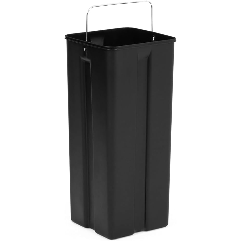 IDMarket Poubelle de Tri Sélectif 2x30L Noir