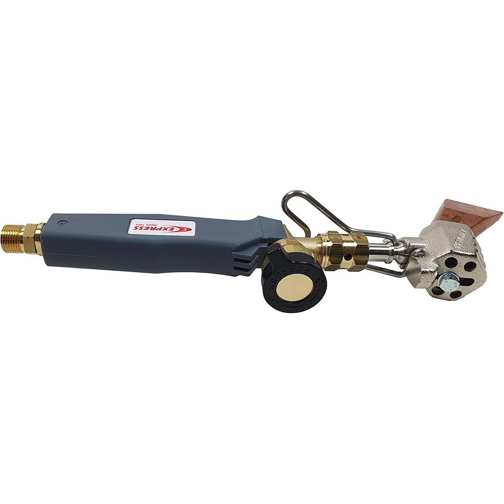 Express, 60279, Fer à Souder, Chalumeau à Gaz, Contient Lance avec Panne, Manche à Raccord Tournant Entrée 3/8e Gauche, usage Couvreur, Adapté pour Zinc, Cuivre, Inox, Zinc Pré-patiné, Plomb : Bricolage