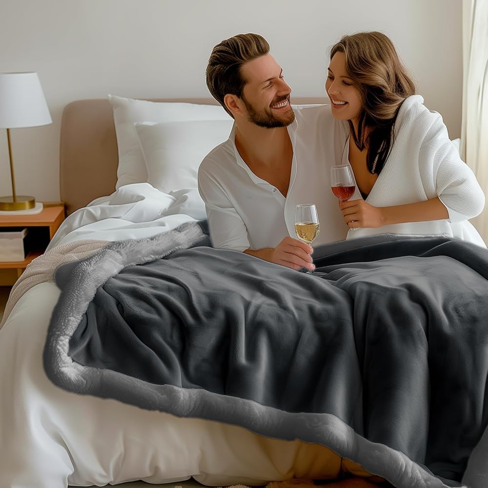 Bedding Aid Couverture en Polaire Sherpa – Réversible, imperméable et Anti-Fuite, Confort sans désordre pour Les Nuits humides et Les Moments intimes : Animalerie