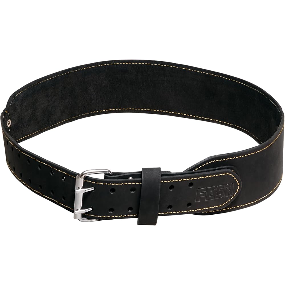 FESA Ceinture à outils en cuir pour homme – Ceinture à outils en cuir réglable de 76,2 à 116,8 cm – Ceinture à outils pour électriciens, charpentiers, travailleurs du bâtiment – Fabriquée à la main : Bricolage