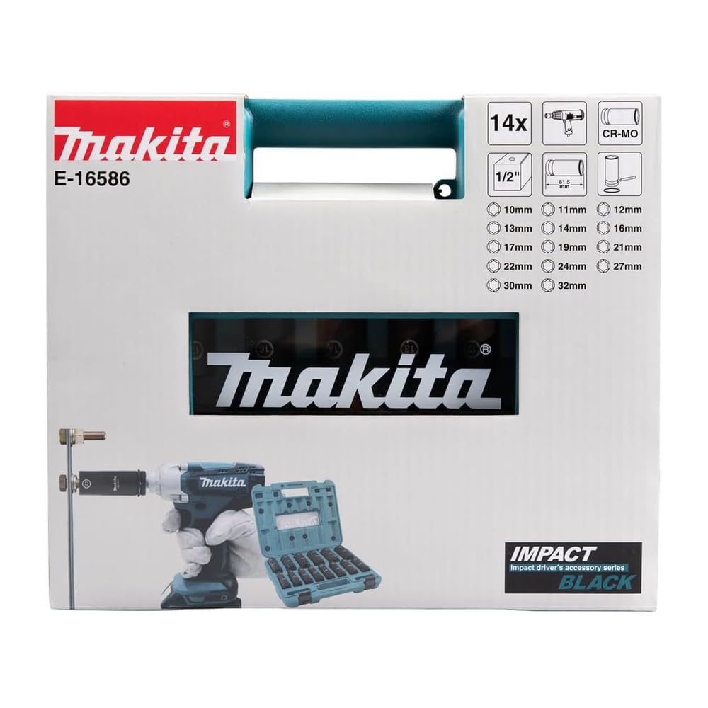 Coffret de 14 douilles Impact Black - MAKITA E-16586 : Bricolage