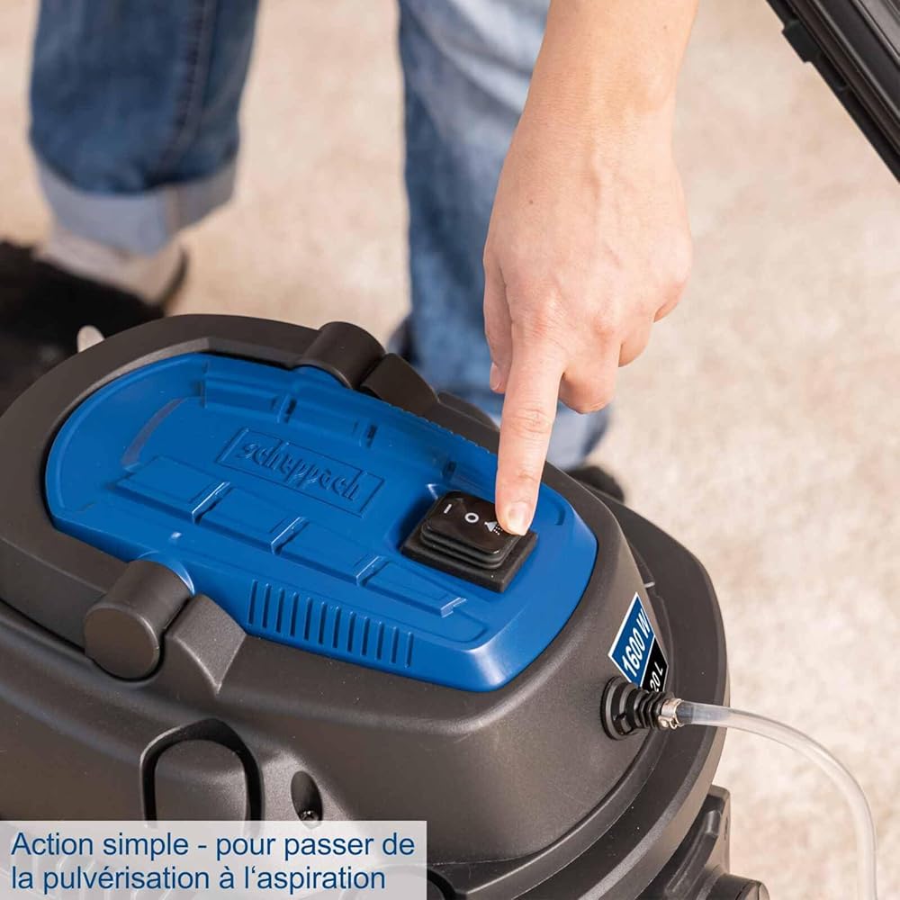 Scheppach SprayVac20 Aspirateur injecteur-extracteur 1600 W 5 en 1 cuve 20 L aspiration eau et poussière