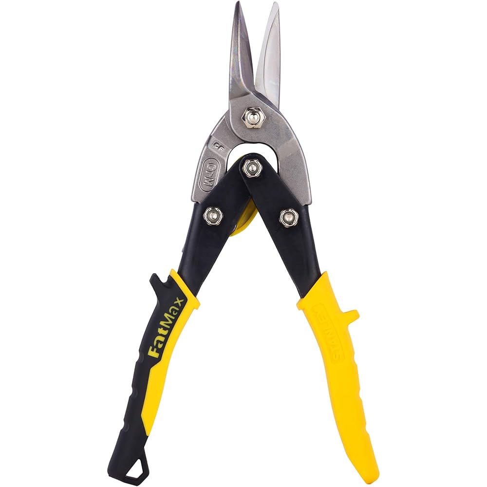 STANLEY Porte Outils Double Ceinture - Nombreuses Poches - Cuir de Qualité Supérieure - Dimensions 145 x 9 x 26 cm & FATMAX Cisaille Aviation Tête Droite Acier Forgé Chromé Double Action de Pivot : Bricolage