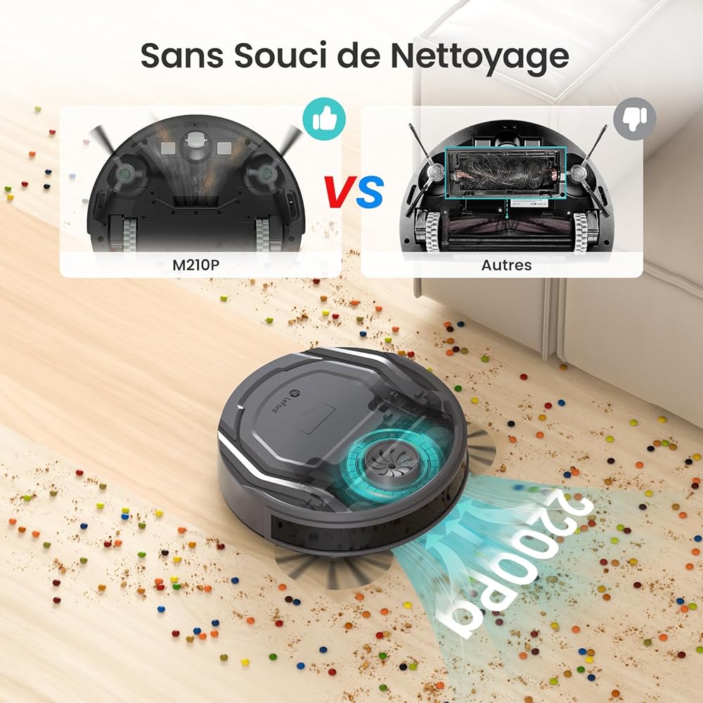 Lefant M210PG Aspirateur robot avec télécommande