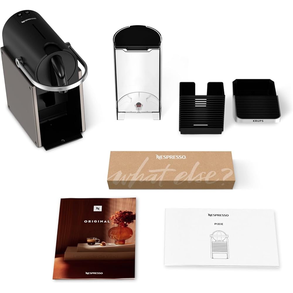 Nespresso Krups Machine à Café Pixie Titane