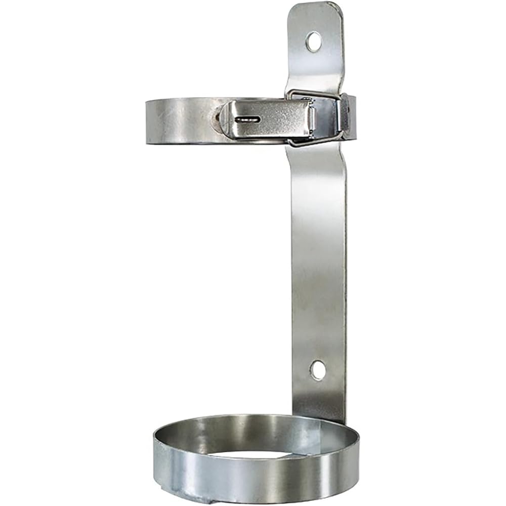 Support pour petit réservoir d'oxygène et chariot de transport - Compatible avec les bouteilles de 2 L, 2,8 L et 3,2 L - Support de rangement pour extincteur d'atelier/d'usine (diamètre 14 c : Commerce, Industrie et Science