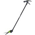 Draper Cisaille à gazon à manche long de 1,3 m | Tondeuse de jardinage avec roues | Lames de coupe d'herbe à 180 degrés | Outil manuel de jardin | 37795, Vert/Noir : Jardin